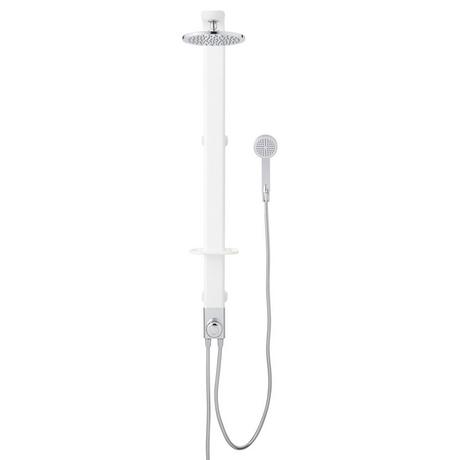 Tilley Outdoor Shower Panel with Hand Shower - White