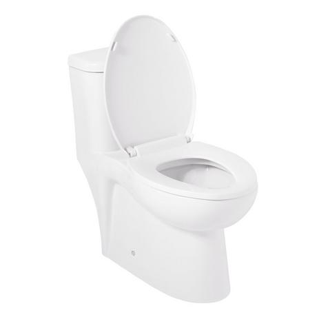 Alledonia One-Piece Elongated Skirted Toilet - White