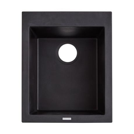 16" Holcomb Drop-In Granite Composite Sink - Black
