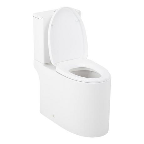 Kerrick Dual-Flush Two-Piece Elongated Skirted Toilet - White