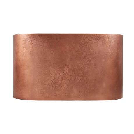 60" Raksha Double-Wall Hammered Copper Soaking Tub