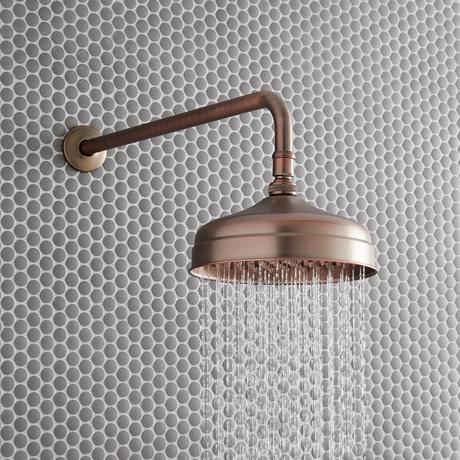 Rainfall Nozzle Shower Head with Extended Arm